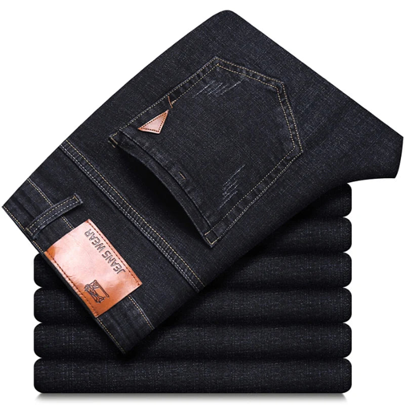 Comfortable Slim Fit Men Straight Jeans