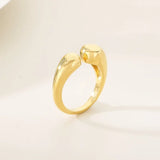 Luxury Rings Anillo Gifts For Women - Stainless Steel 304 - KR111374-GC