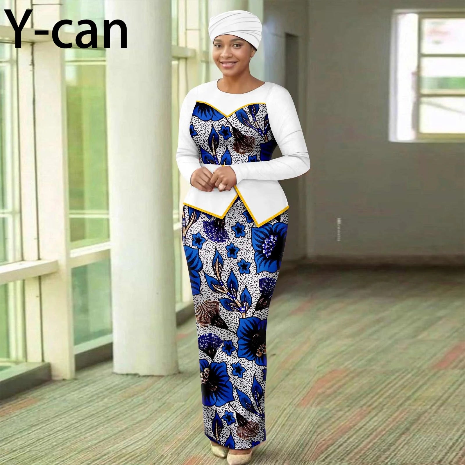 African Dresses for Elegant Patchwork Women Gown