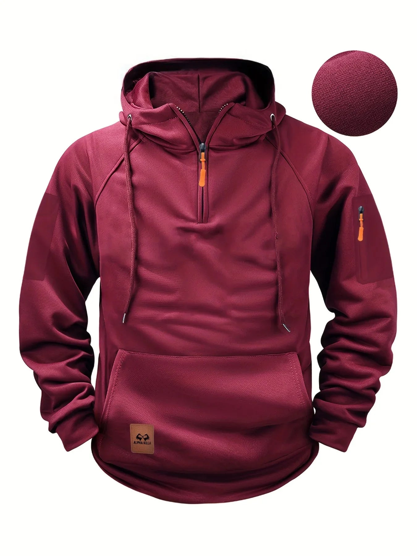 Casual Men's Multi-Pocket Zipper Hoodie