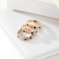 Three-Pack of Fashionable and Creative Gold Alloy Rings