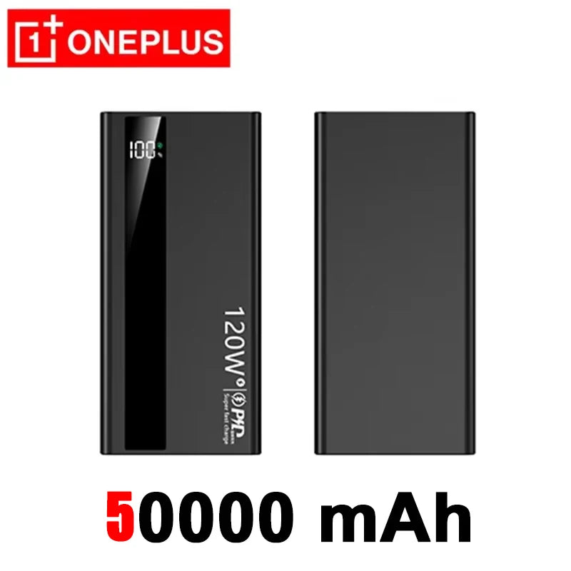 OnePlus 200000mAh Power Bank Large Capacity 120W Super Fast Charging PD20W Power Bank Digital Display Suitable  All Phones