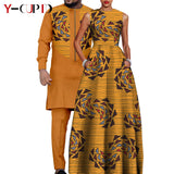 African Dresses for Matching Couple Outfits for Party Vestidos Y23C067