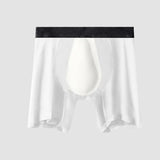 Mens Underwear Extended Length Boxer Briefs Comfortable for Running Sports Underpants