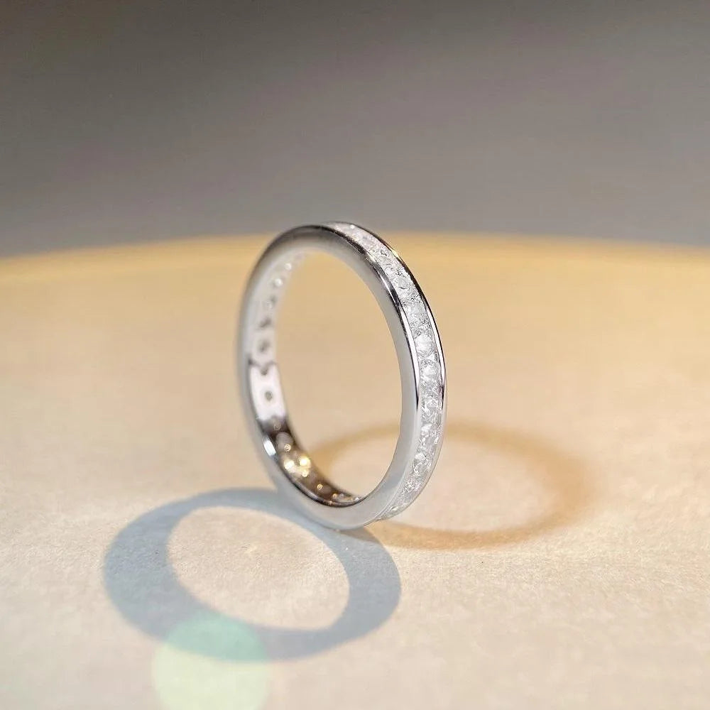 18K white gold versatile and layered tail ring