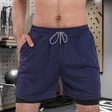 Men Sport Shorts Sportswear Double