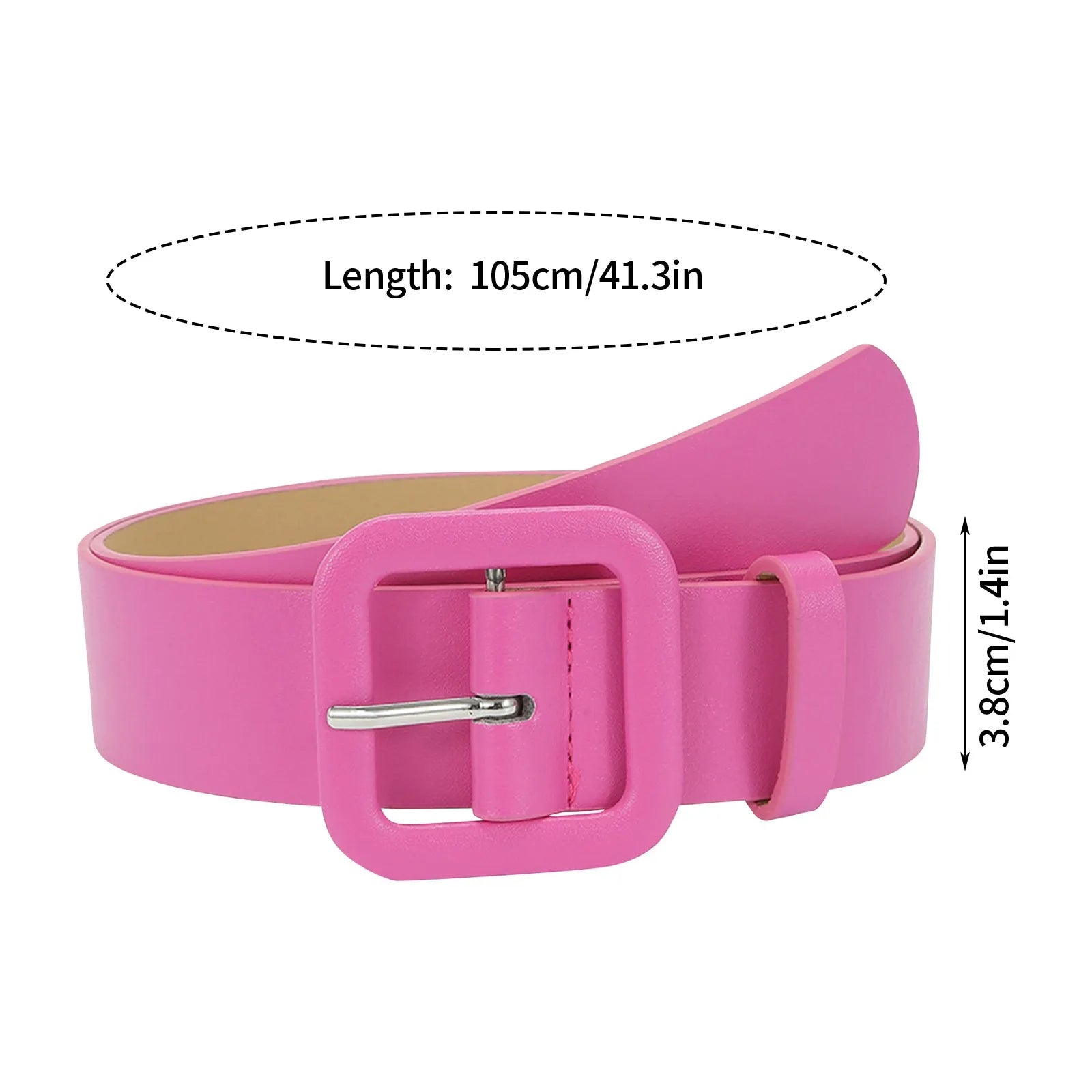 Women'S Trousers Belt Pu Leather Belt For Women'S Dress And Jeans Designer Belt Women Belt Simple Black Belt Female Strap
