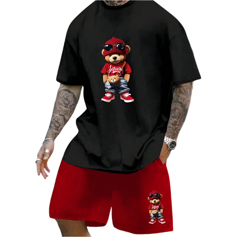 Men's Fun Bear Short Set
