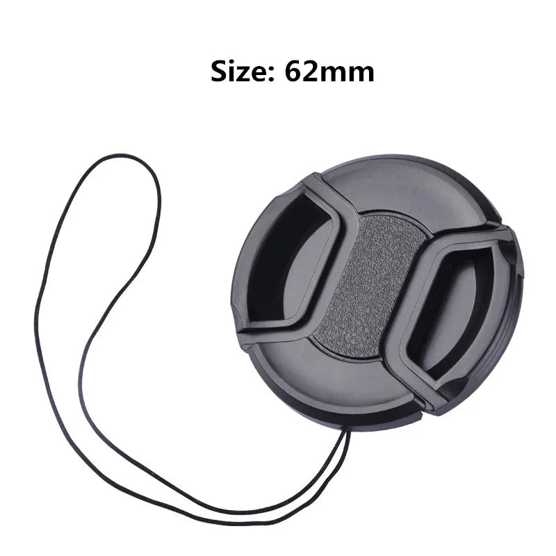 Camera Lens Cap High-quality 40.5mm 49mm 52mm 55mm 58mm 62mm 67mm 72mm 77mm 82mm Snap on Front Lens Cap for Camera