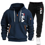 Casual Men's Hooded Sweatshirt and Pants