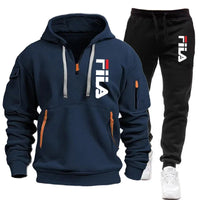 Casual Men's Hooded Sweatshirt and Pants