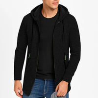 Men Zipper Long Sleeve Casual Hoodie
