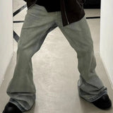 Solid Gray Ribbon Design Sweatpants