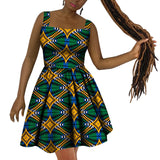 Africa Dress for Women African Wax Print Dresses Dashiki Plus Size Africa Style Clothing for Women  Dress WY10342