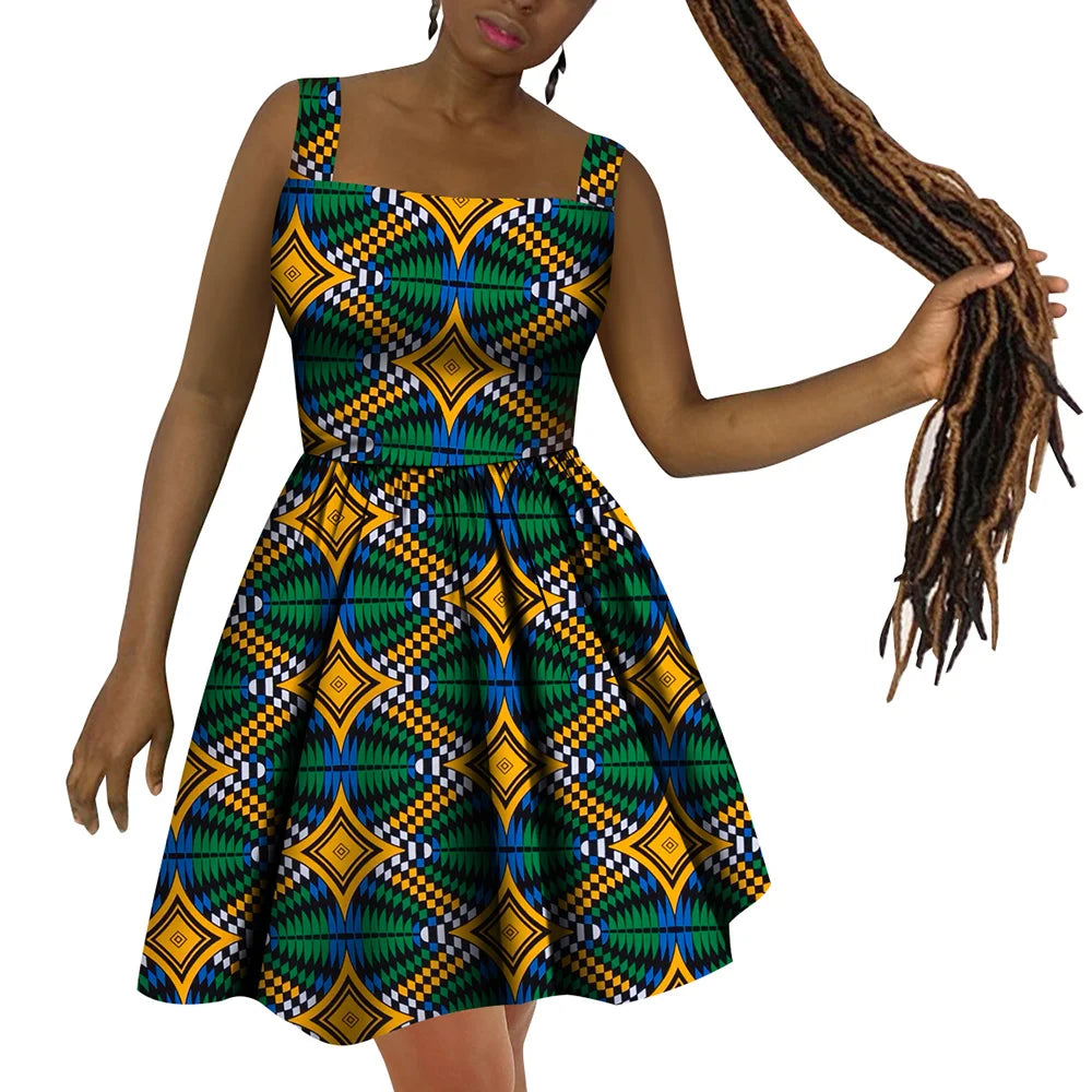 Africa Dress for Women African Wax Print Dresses Dashiki Plus Size Africa Style Clothing for Women  Dress WY10342