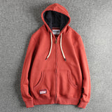 Cardigan Men's Casual Pure Color Zipper Hoodie