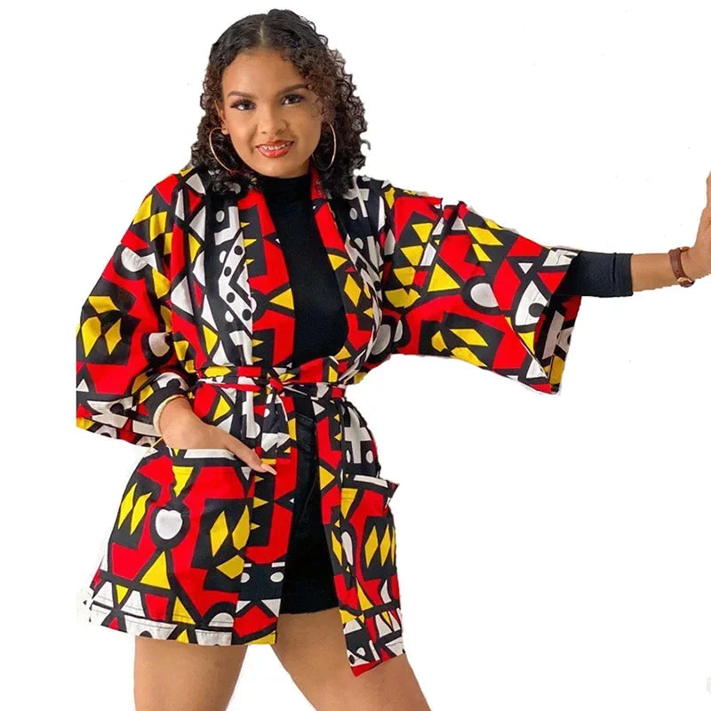 Traditional African Floral Print Rich Bazin Vestidos