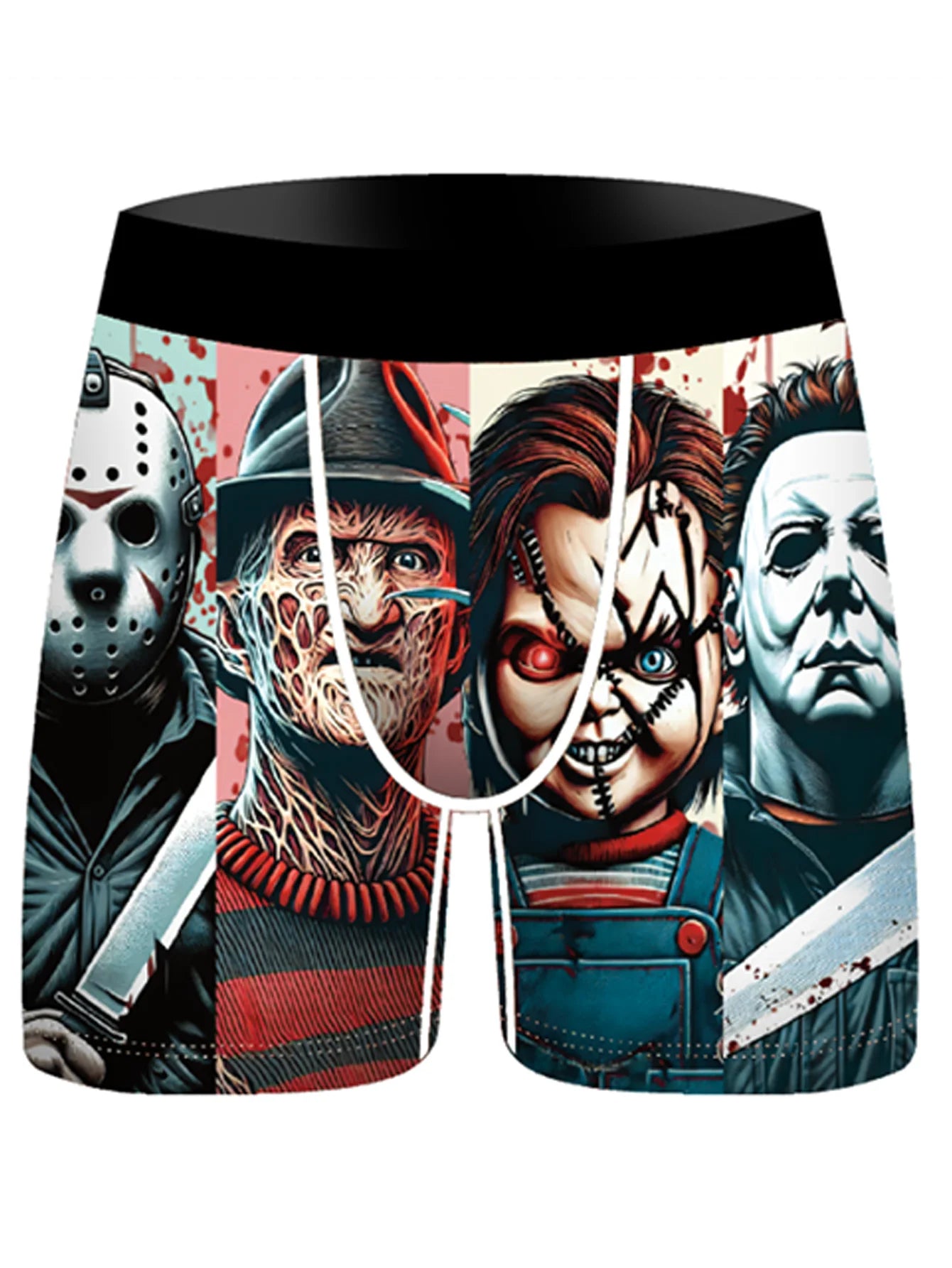 4Pcs Boxer Men's Underwear Soft Sports Breathable Four-season Men's Underwear Trendy Fashion Pop Print Boxer Underwear