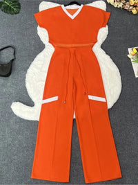Women's Casual Elegant Short Sleeve Sports Suit