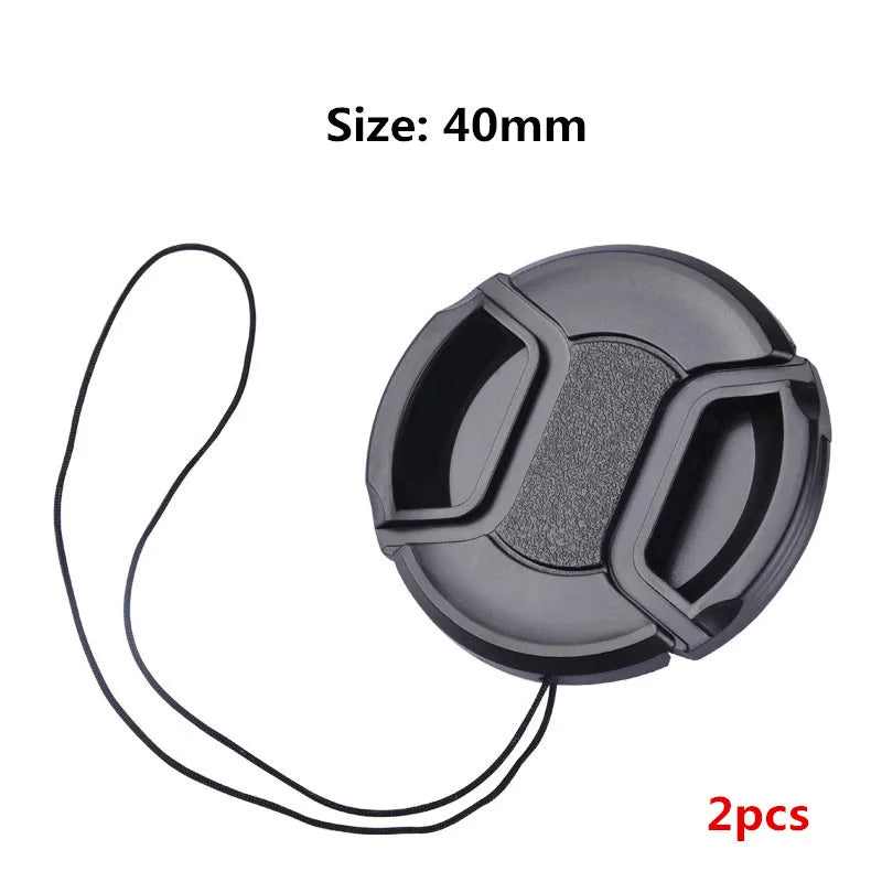 Camera Lens Cap High-quality 40.5mm 49mm 52mm 55mm 58mm 62mm 67mm 72mm 77mm 82mm Snap on Front Lens Cap for Camera