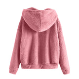 Men's Winter Zipper Hooded Fleece Sweatshirt with Pocket