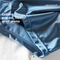 3PCS/Pack Luxury Ice Silk Satin-like Boxers Summer Smooth Cool Solid Men's Underpants Breathable Mesh Crotch Panties Underwear