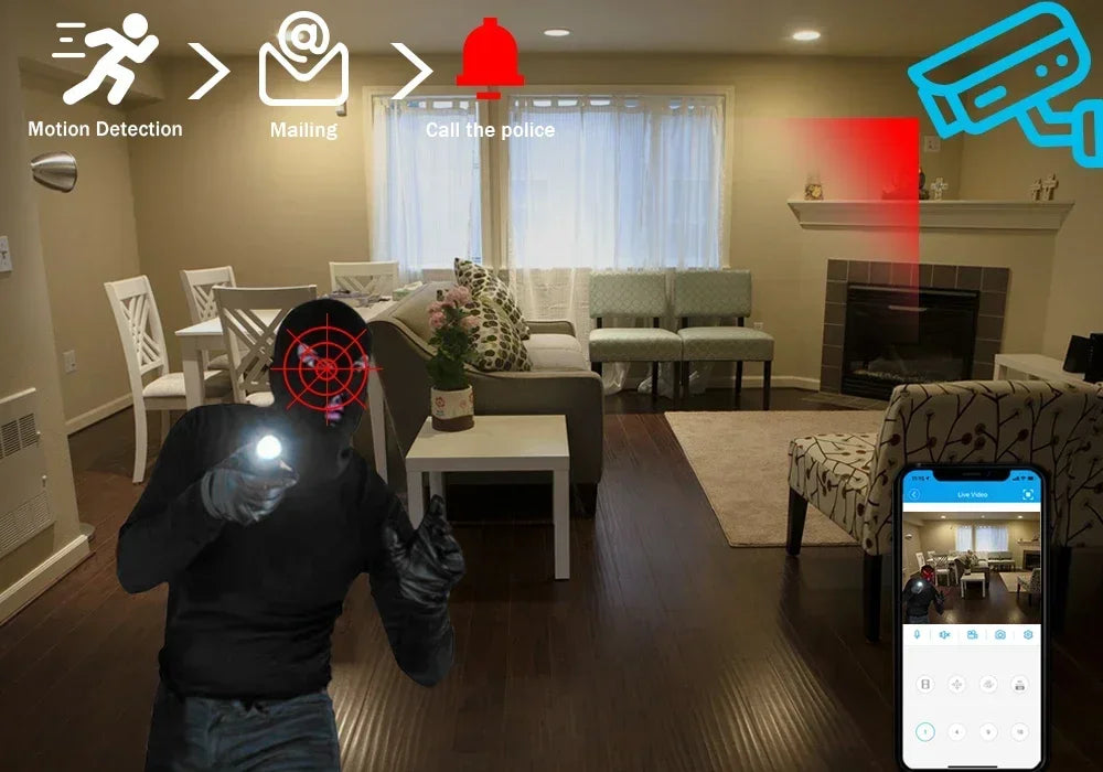 4K AHD Camera Full Color Night Vision CCTV Security Surveillance 8MP Outdoor Waterproof Analog Digital Video 5mp Home Camera