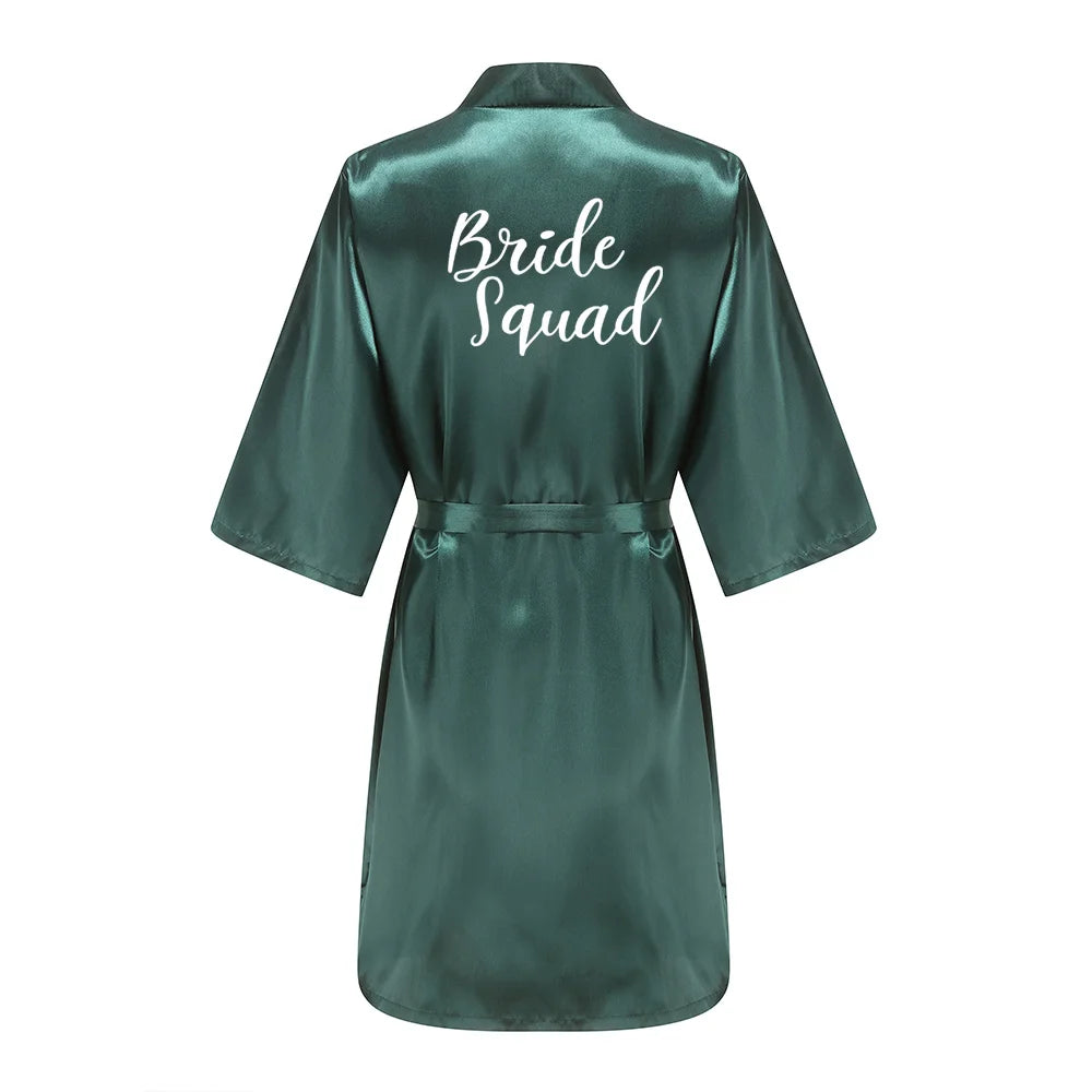 Sexy Women Bridesmaid Printed Robes