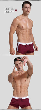 1pcs Mens Boxers Shorts Underwear Summer Fashion Swimwear Trunks Sports Wear Sexy Short Breathable Men Beach Pants Underwear