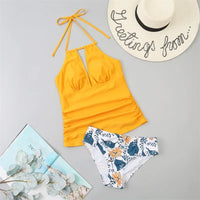 V Neck Women Lace Up Swimwear Suit