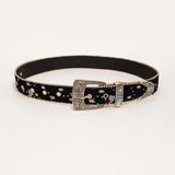 Women's Belt Fashionable Rivet Thin Belt Personalized Needle Buckle Belt Street Trend Punk HipHop Style Belt