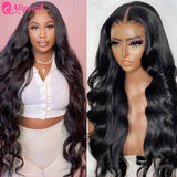 180% Density Transparent Lace Brazilian Body Wave Wig