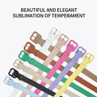 Women'S Trousers Belt Pu Leather Belt For Women'S Dress And Jeans Designer Belt Women Belt Simple Black Belt Female Strap