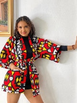 Traditional African Floral Print Rich Bazin Vestidos