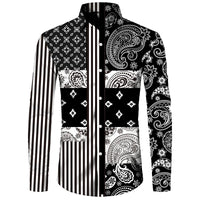 Long Sleeve 3D Printed Retro Ethnic Style Shirt