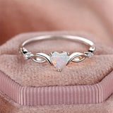 Fashion Love Zircon Ring with  Colorful Style Elegant