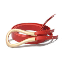 Belts Women Dress Skinny Solid Leather Double Wrap Belt