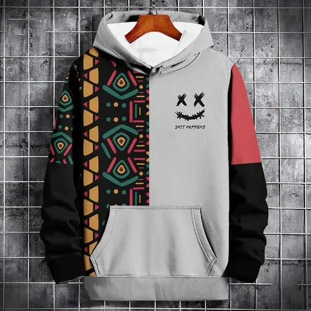 Pullover Oversized Printed  Hoodie For Men