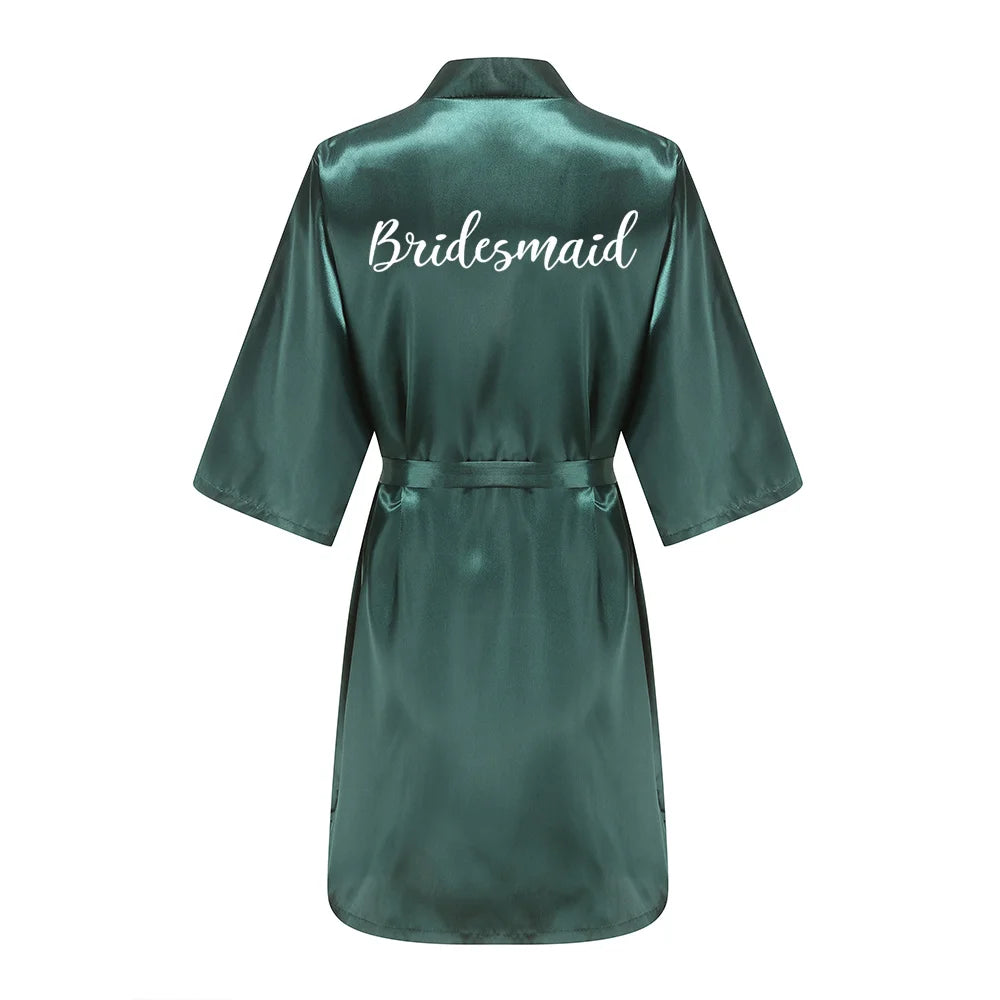 Sexy Women Bridesmaid Printed Robes