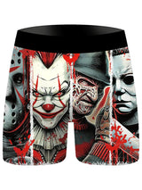 4Pcs Boxer Men's Underwear Soft Sports Breathable Four-season Men's Underwear Trendy Fashion Pop Print Boxer Underwear