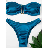 Push Up Monokini Bandeau Bikini Swimsuit