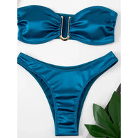 Push Up Monokini Bandeau Bikini Swimsuit