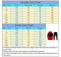 Hot Sales Mens Tracksuit Casual Printed Splash-ink Hooded Sweatshirts Daily Sports Jogging Mens Clothing Single Piece Tops Pants