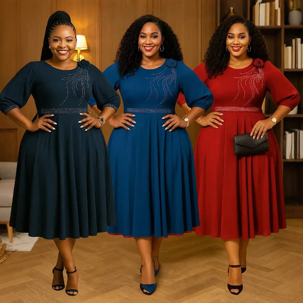 Traditional African Clothing S-2XL Ankara Dress