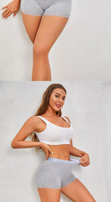 3Pcs Women's Lace Panties Cotton boxer briefs Seamless Sports Boxers Underwear Female Briefs Lingerie Intimate Underpant S-XXL