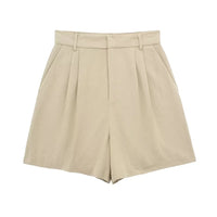 Women V Neck Button Crop Vest Top & Short Set