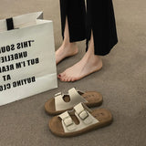 Casual Anti-Skid Flat Fabric Slides