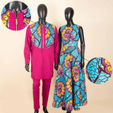 African Dresses for Matching Couple Outfits for Party Vestidos Y23C067