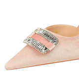 Women Thick Velvet Shallow Pencil High Heels