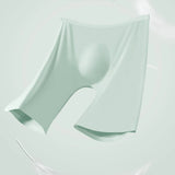 Mens Ice Silk Underwear Long Leg Boxer Briefs Trunk Sport Shorts Breathable Comfortable Swimsuit Soft Fitness Elastic Panties